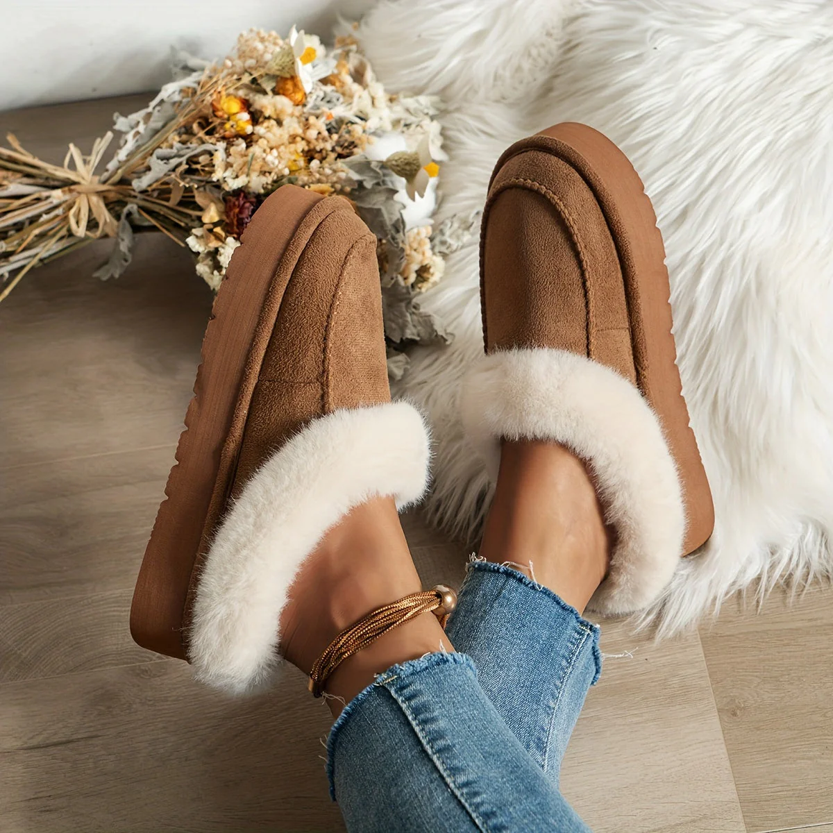 Chaussons élégants à enfiler pour femmes - Image 5