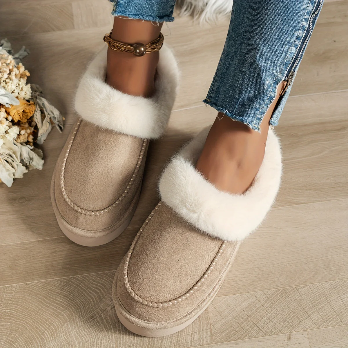 Chaussons élégants à enfiler pour femmes - Image 7