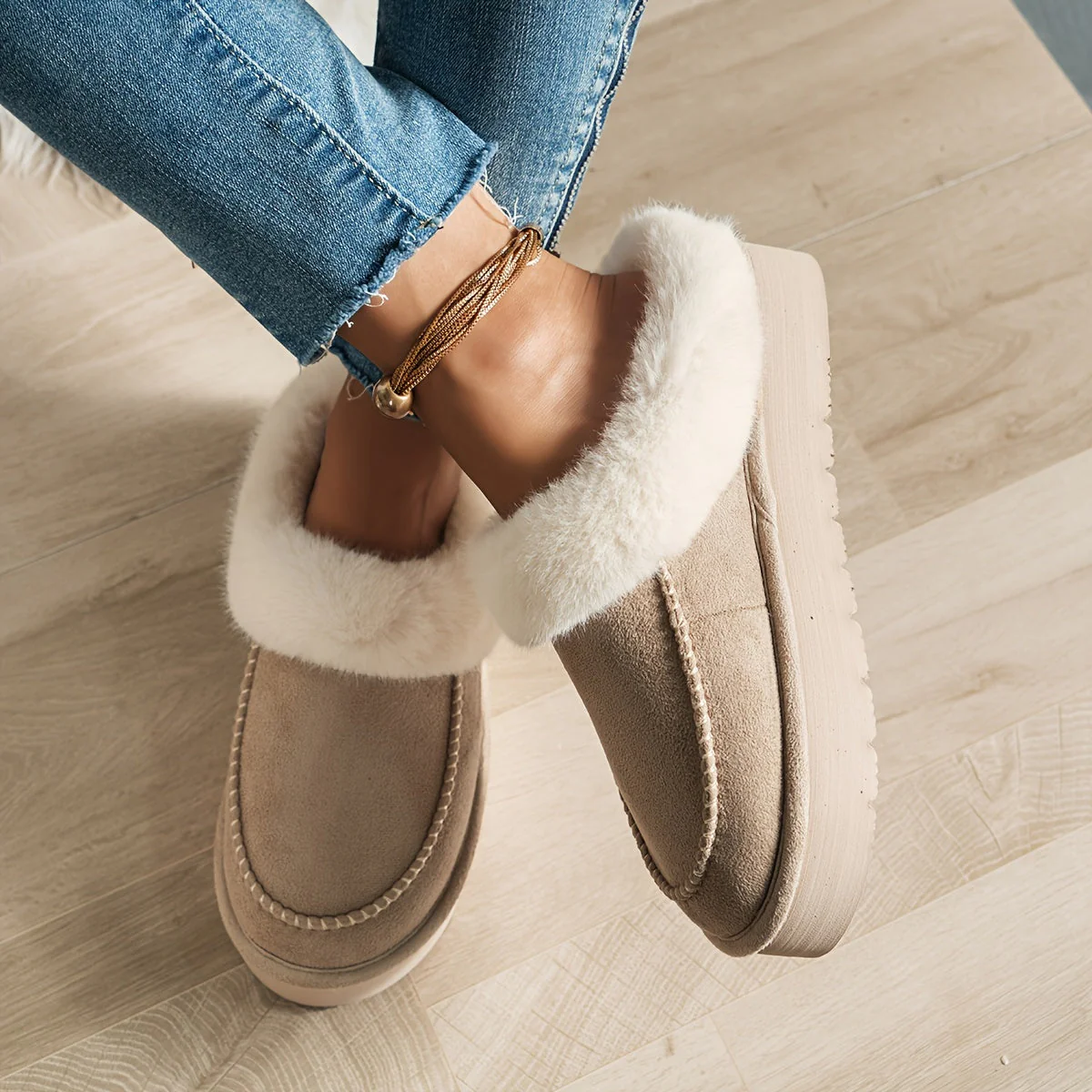Chaussons élégants à enfiler pour femmes - Image 8