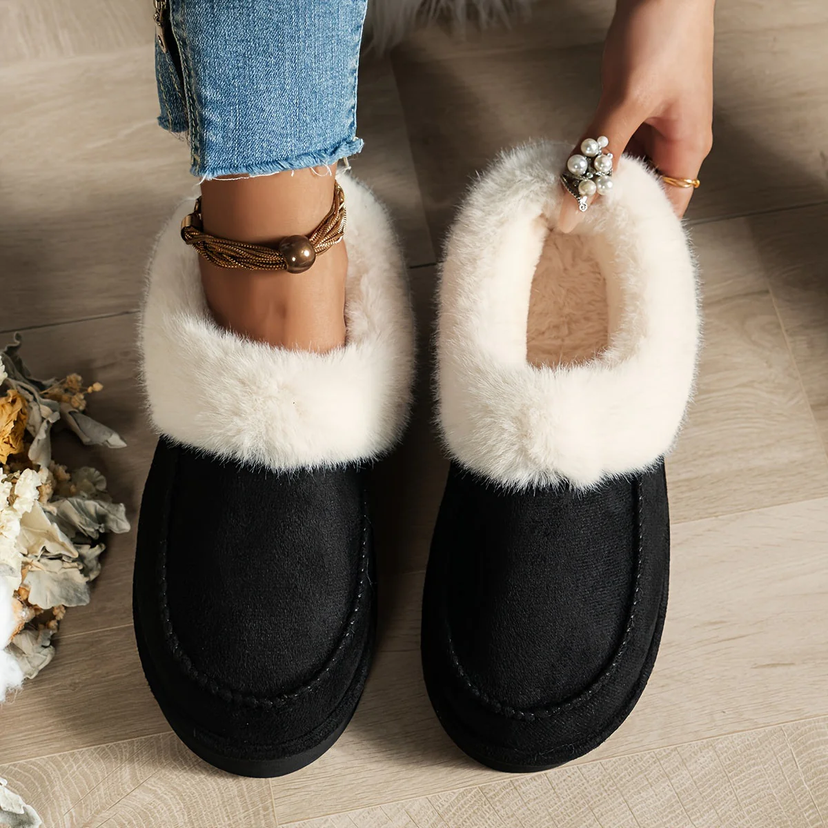 Chaussons élégants à enfiler pour femmes - Image 9