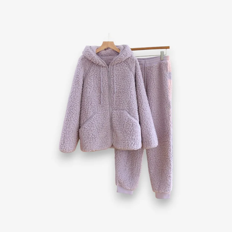 Ensemble deux pièces femme à capuche zippée - Image 2