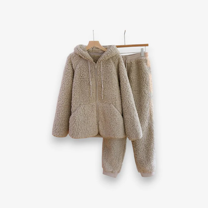 Ensemble deux pièces femme à capuche zippée - Image 4