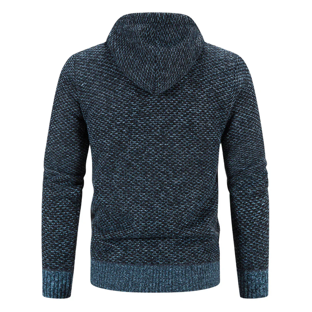 Veste homme à capuche zippée épaisse - Image 6