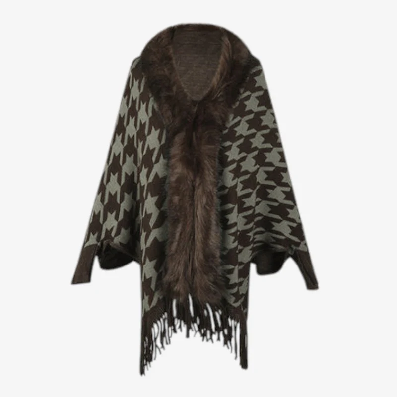 Beverly – Poncho à motif étoiles avec col montant - Image 2