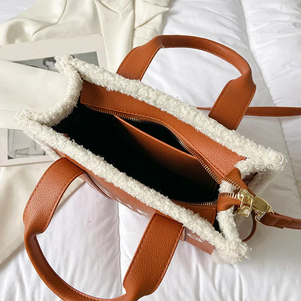 Sac bandoulière femme doublure fausse fourrure - Image 8