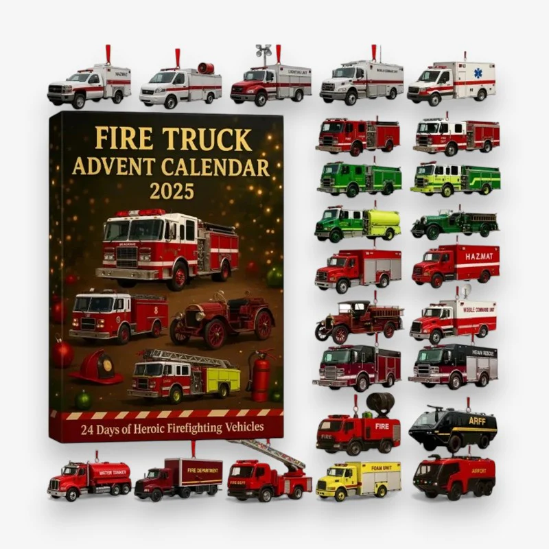 Calendrier de l’Avent camion de pompiers 24 jouets