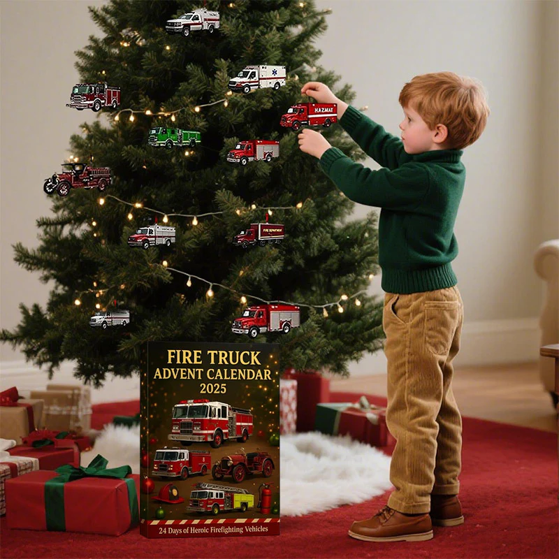 Calendrier de l’Avent camion de pompiers 24 jouets - Image 3