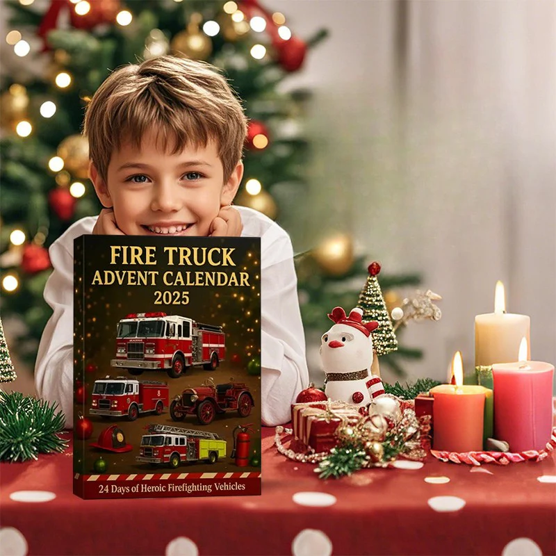 Calendrier de l’Avent camion de pompiers 24 jouets - Image 4
