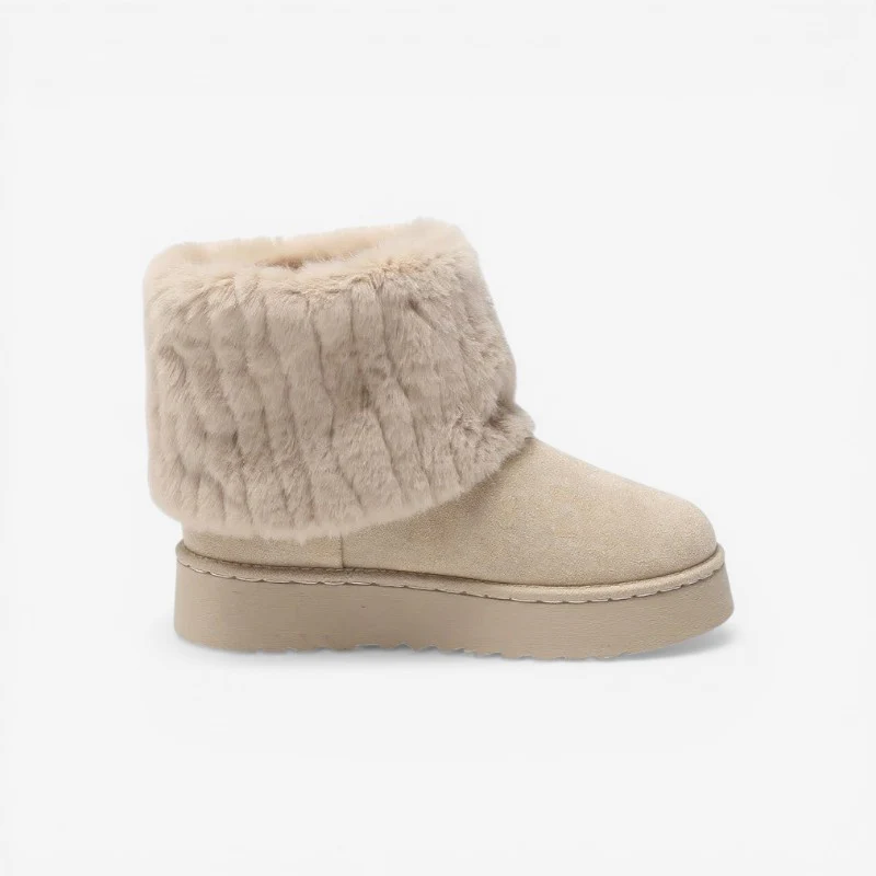 Bottines Élégantes avec Design Rayé et Semelles Antidérapantes - Image 3
