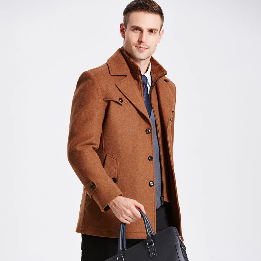 Brandon – Manteau à manches longues avec col à revers et poches - Image 7