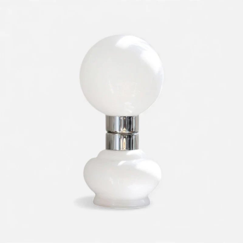 LED tafellamp met glazen globe