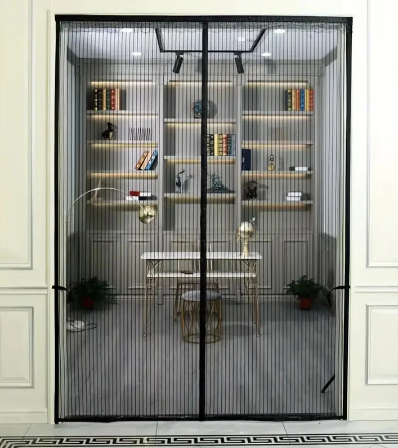 Rideau moustiquaire de porte magnétique à fermeture automatique - Image 3