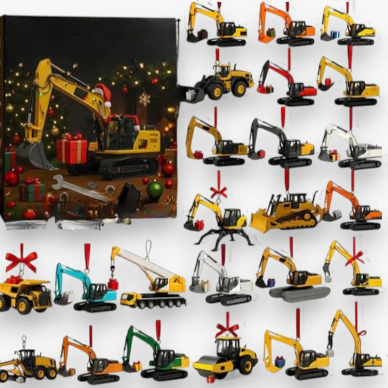 Calendrier de l’Avent grue construction 24 jours