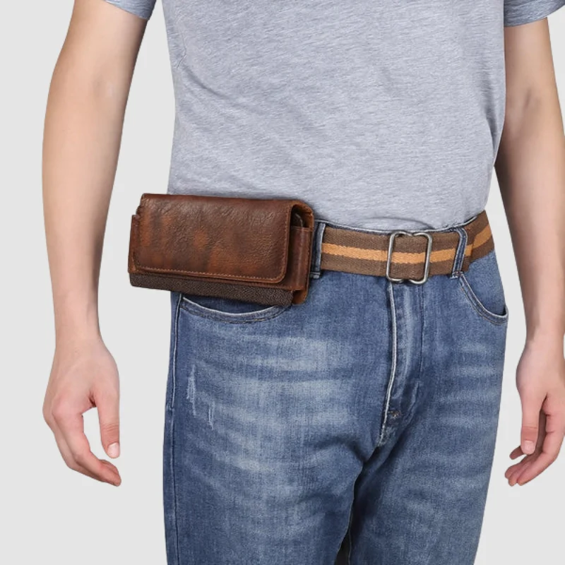 Sac banane grande capacité en cuir pour usage quotidien - Image 6