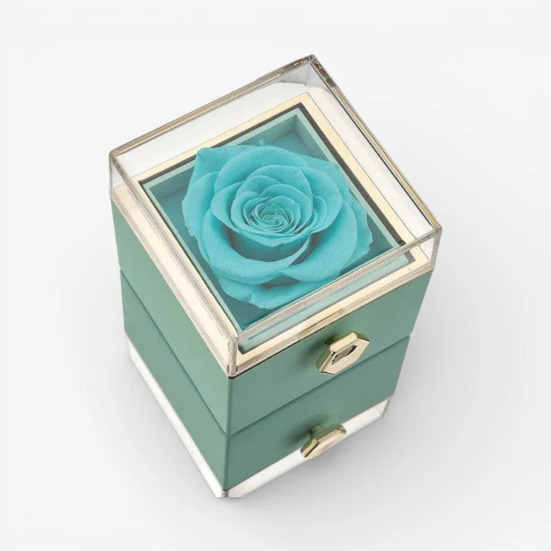 Cadeau Fête Des Mères | Boîte de roses avec collier pendentif en forme de cœur - Image 5