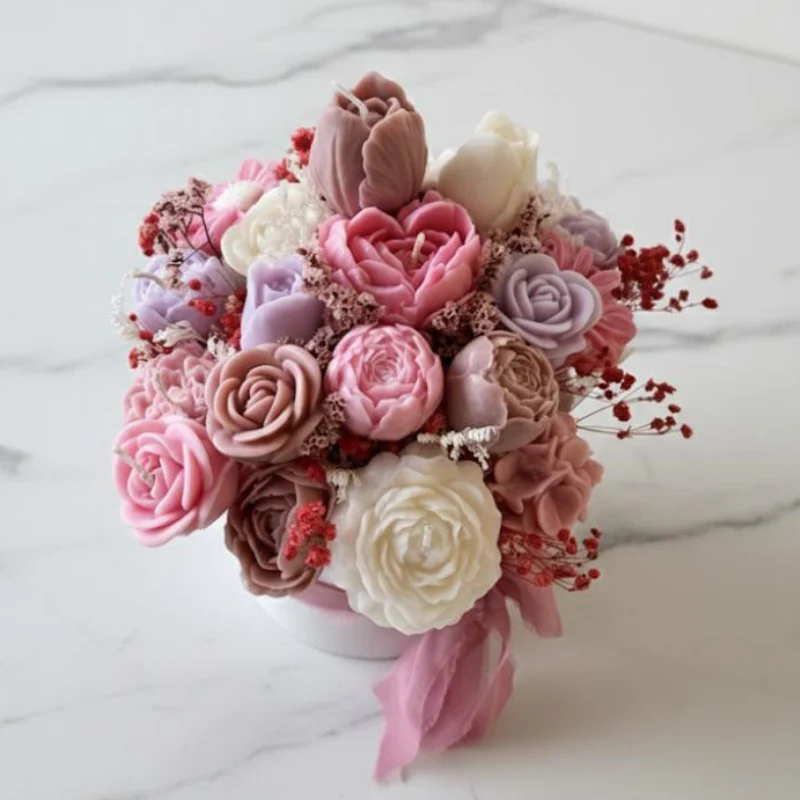 Cadeau Fête Des Mères | Bouquet de fleurs avec design portable - Image 3