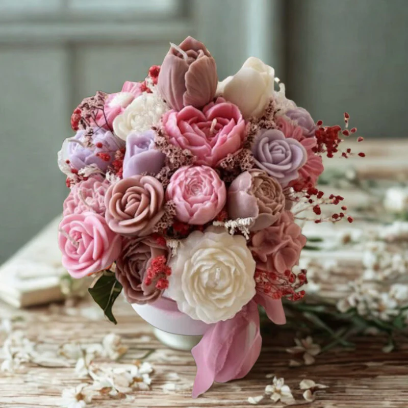 Cadeau Fête Des Mères | Bouquet de fleurs avec design portable - Image 4