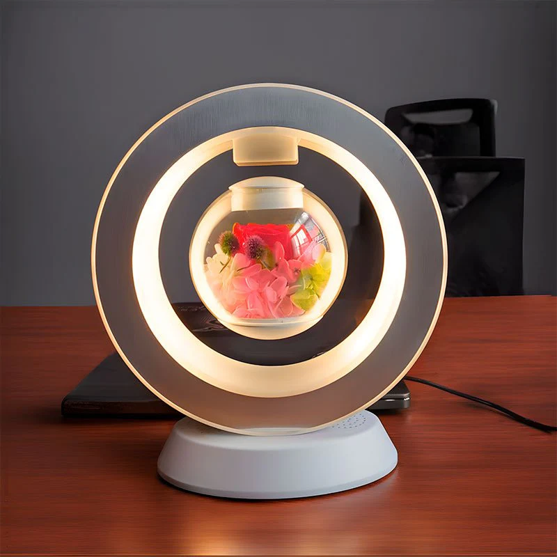 Cadeau Fête Des Mères | Lampe de bureau USB avec fleur flottante - Image 13