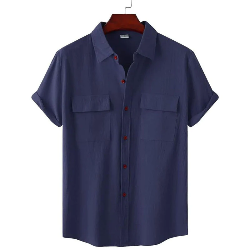Chemise homme boutonnée avec 2 poches poitrine - Image 5