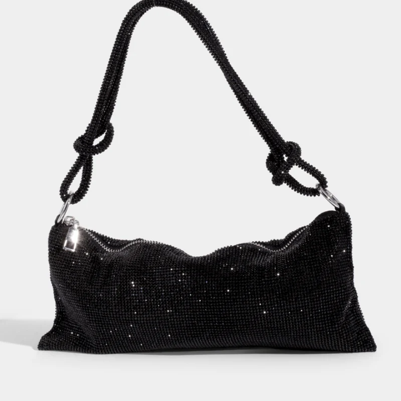 Sac à bandoulière moderne avec bandoulière réglable et finition glamour - Image 2