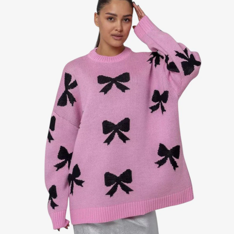 Pull femme manches longues col rond - Image 2