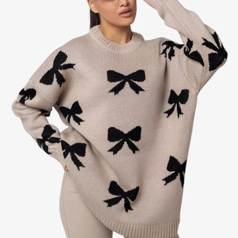 Pull femme manches longues col rond - Image 3