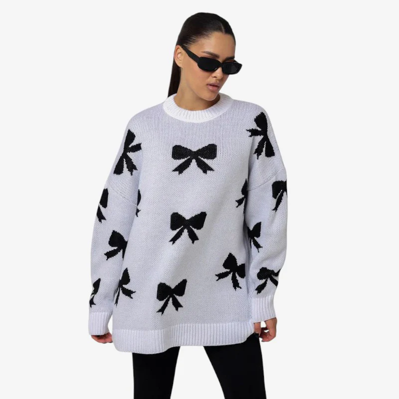 Pull femme manches longues col rond - Image 4