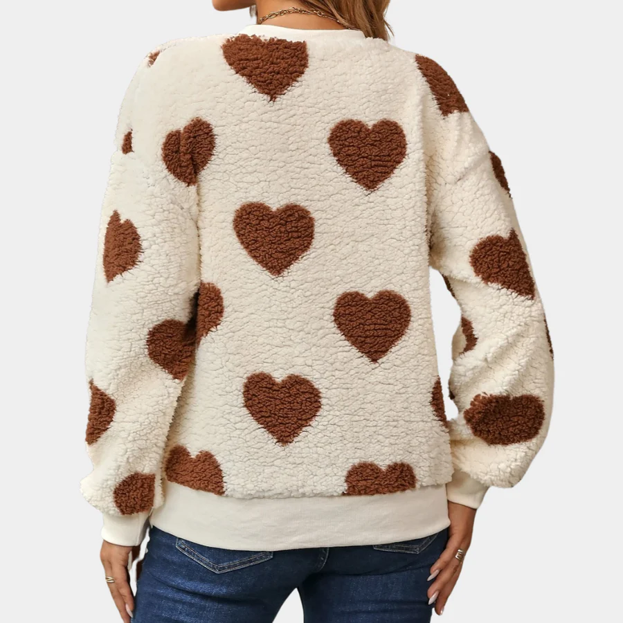 Pull femme col rond doublure polaire - Image 5