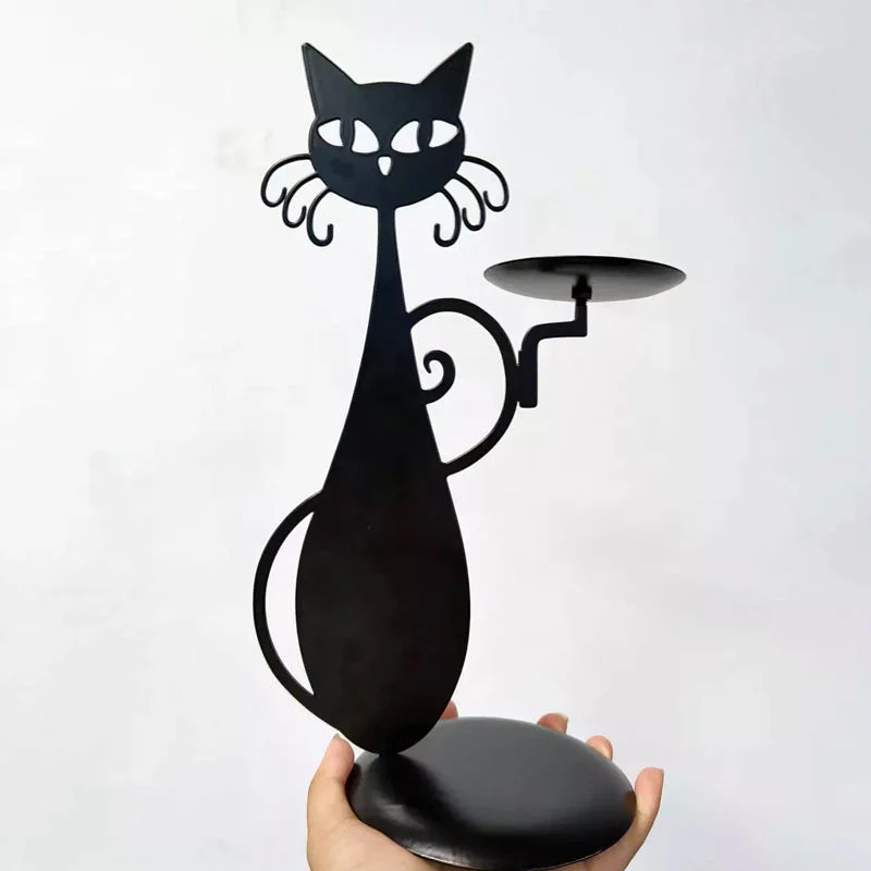 Bougeoir décoratif en forme de chat - Image 8