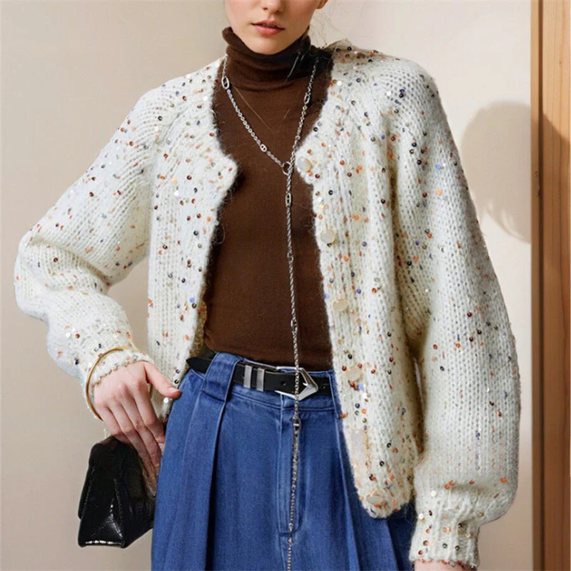 Catherine – Gilet ample à manches longues et boutons - Image 6