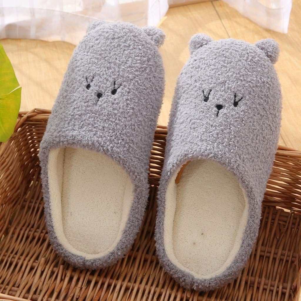 Pantoufles femme en peluche avec oreilles de lapin - Image 5
