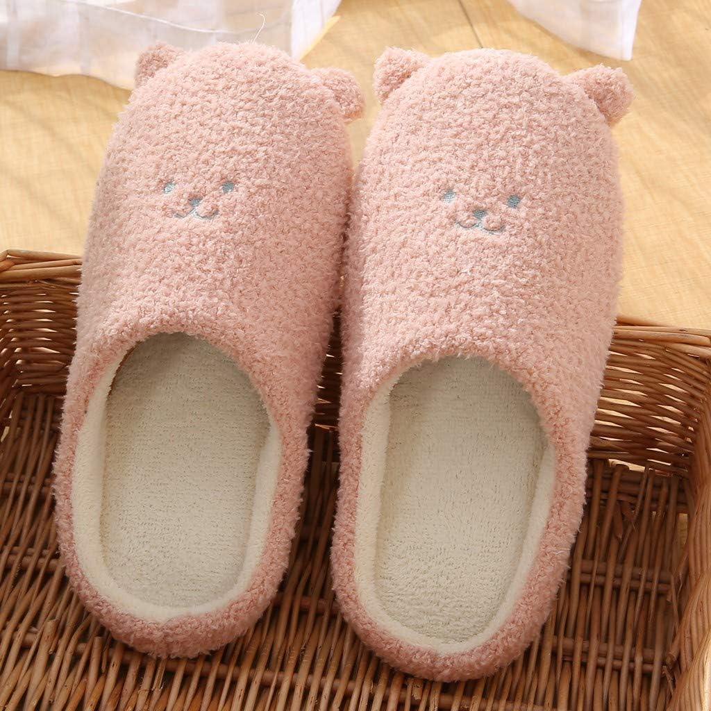 Pantoufles femme en peluche avec oreilles de lapin - Image 6