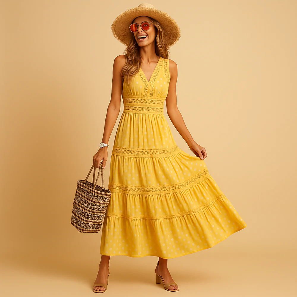 Robe Longue Sans Manches