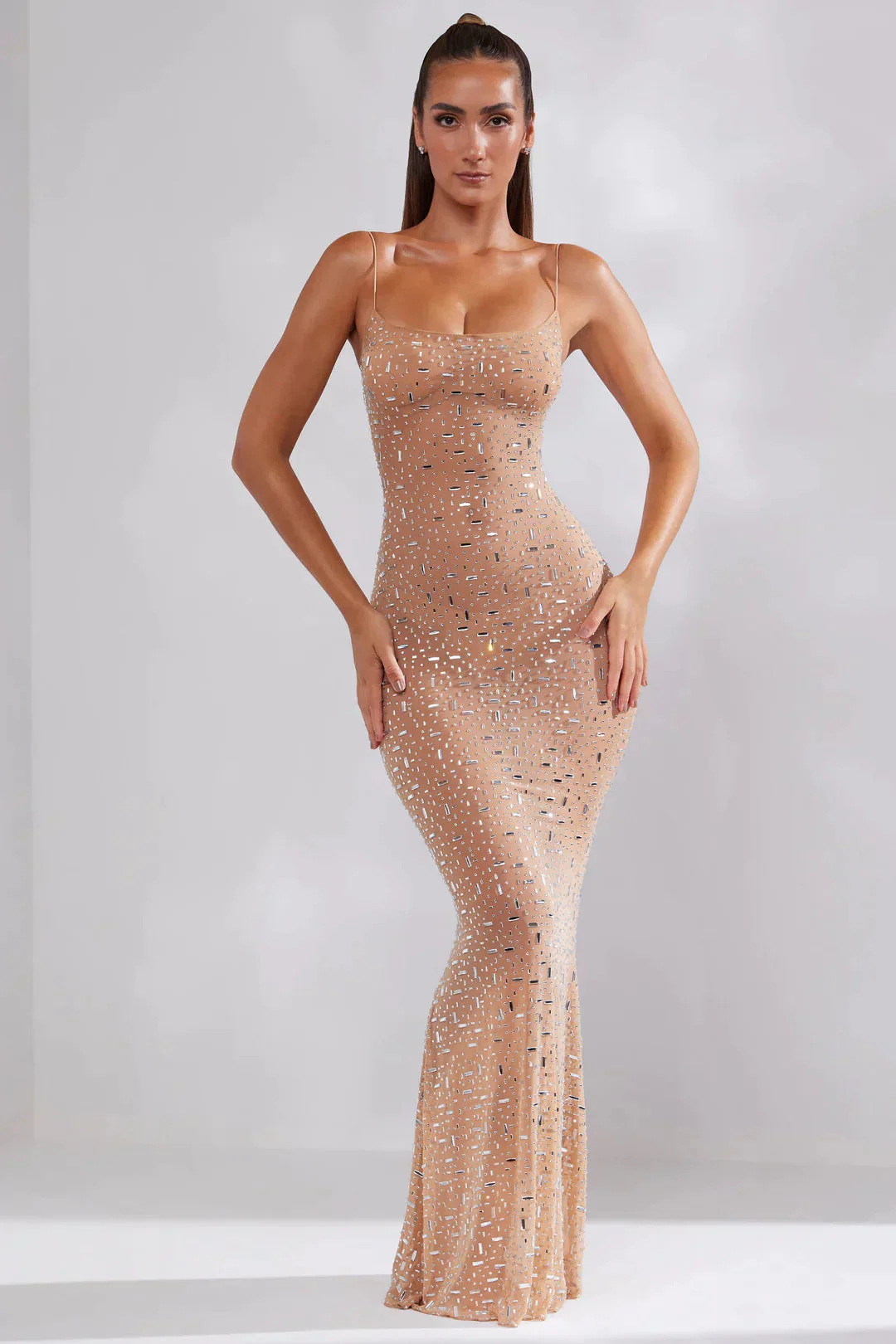 Robe longue femme dos nu