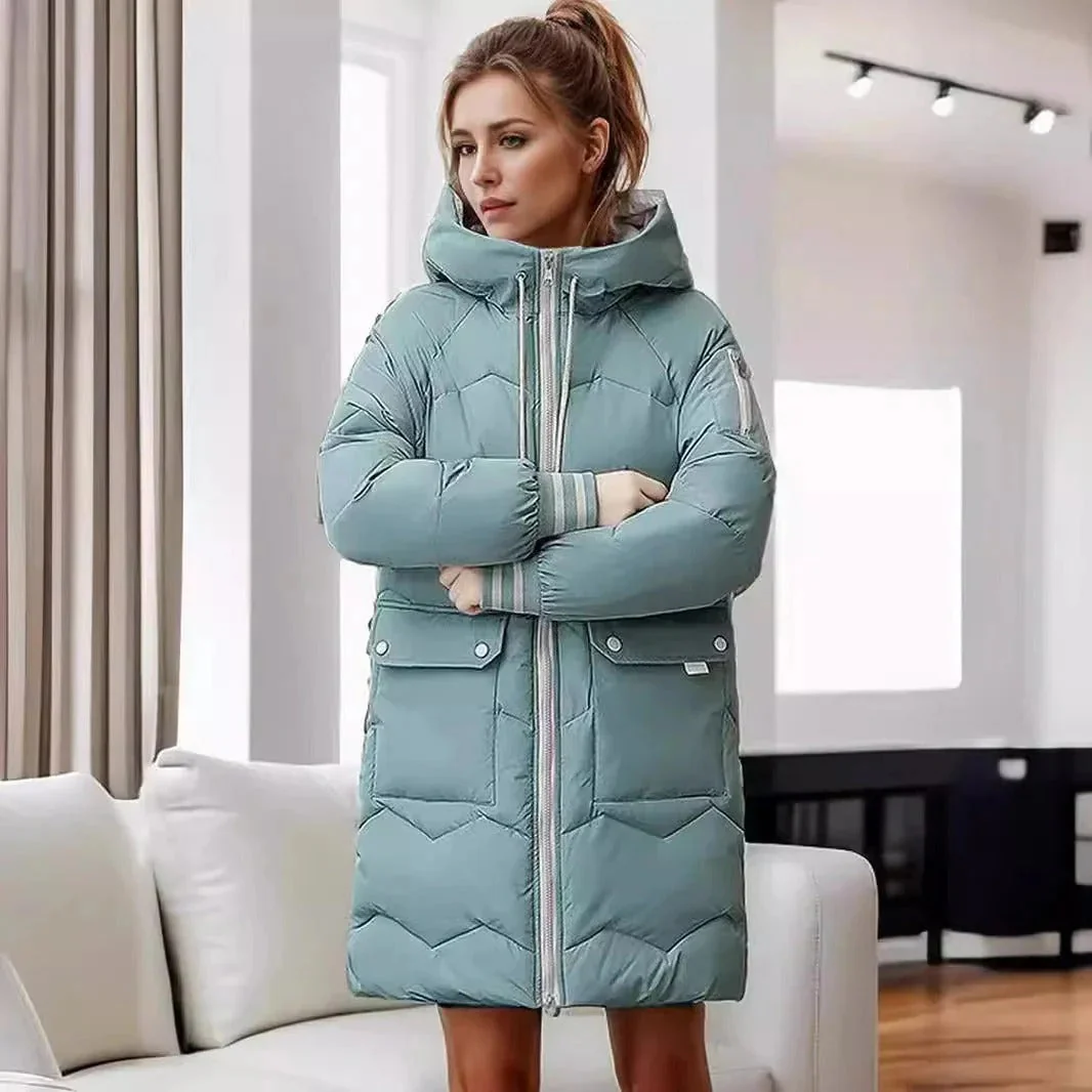 Veste à capuche chaude pour femmes, confortable et stylée - Image 6