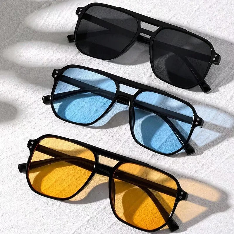Lunettes de soleil carrées oversize à verres dégradés - Image 8