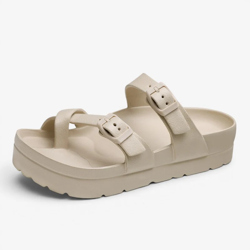 Chaussons à enfiler pour femme avec passant d’orteil