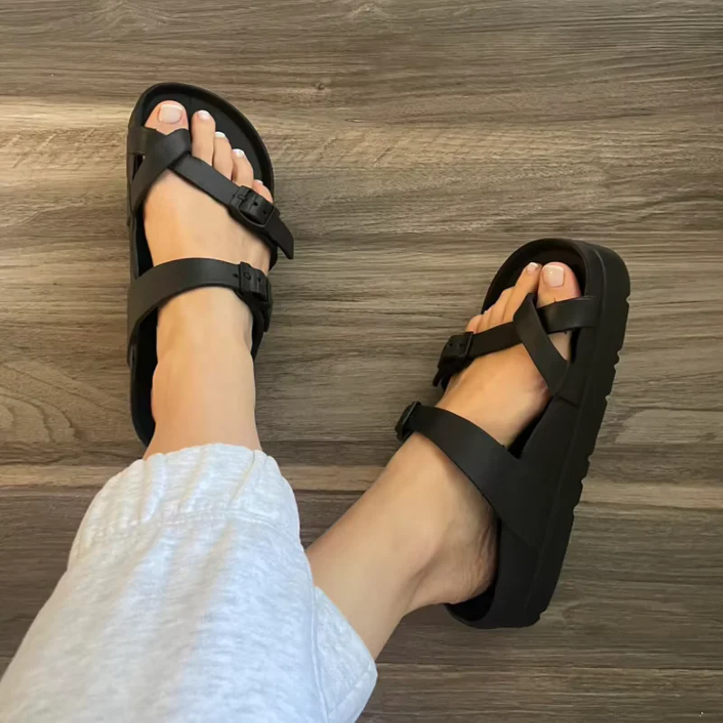 Chaussons à enfiler pour femme avec passant d’orteil - Image 6