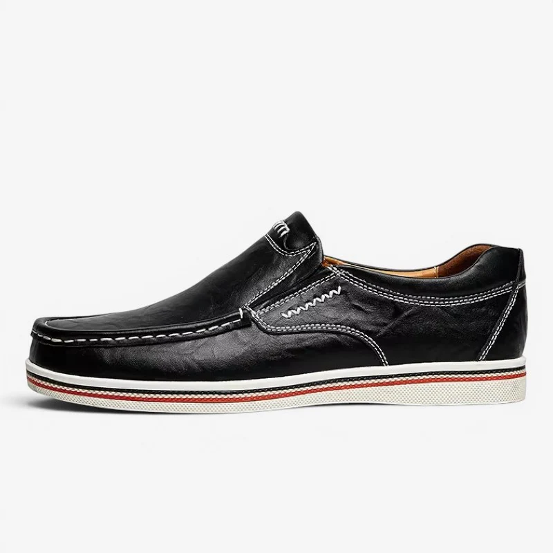 Chaussures plates décontractées pour homme avec design à enfiler - Image 2