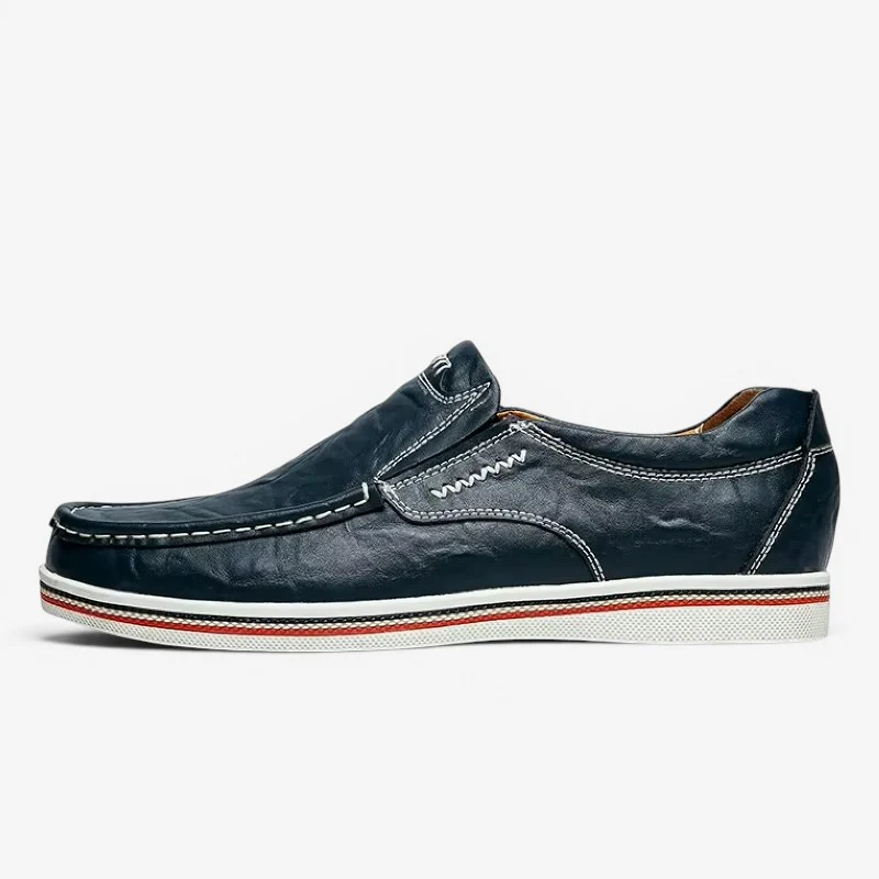 Chaussures plates décontractées pour homme avec design à enfiler - Image 3