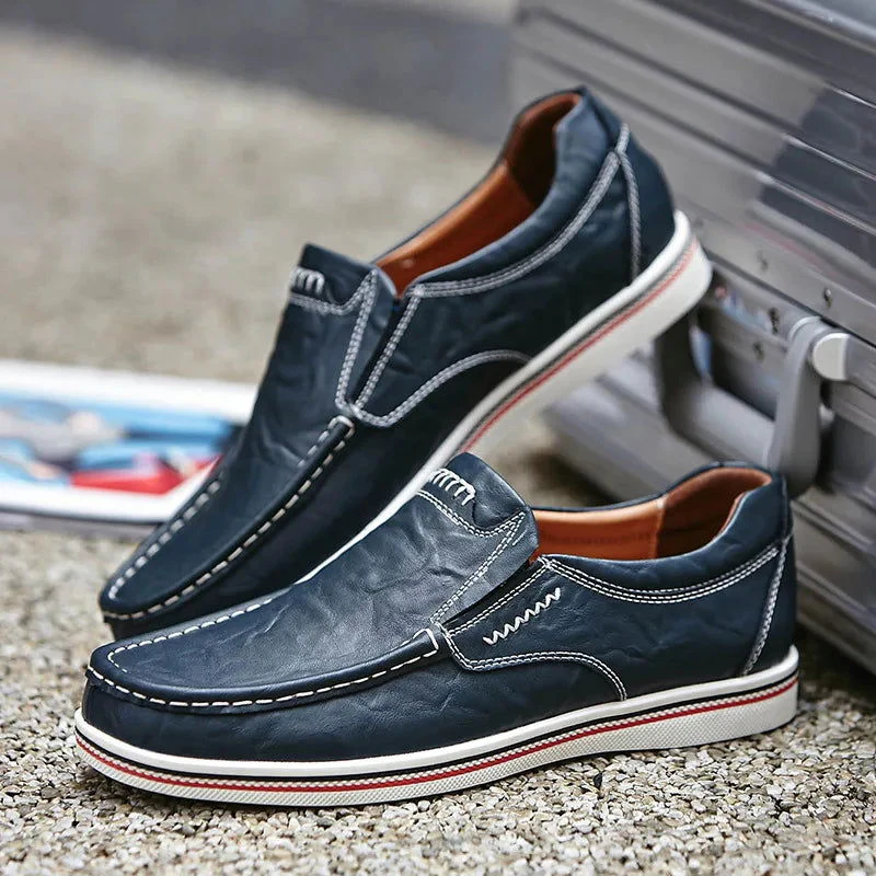 Chaussures plates décontractées pour homme avec design à enfiler - Image 4