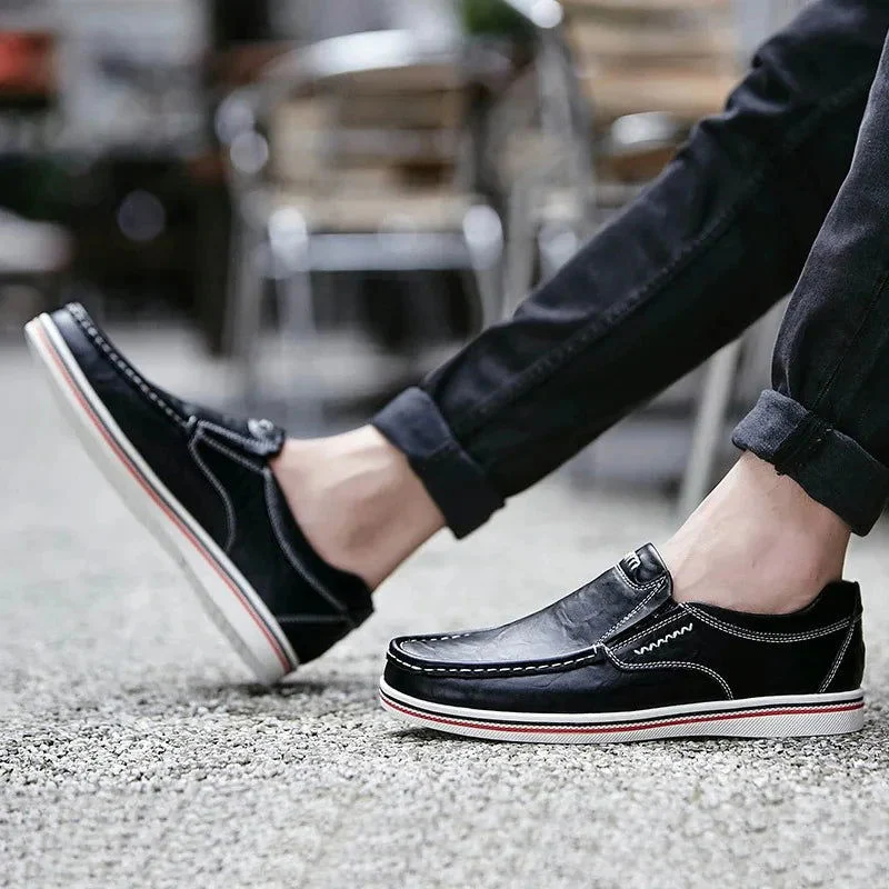 Chaussures plates décontractées pour homme avec design à enfiler - Image 6