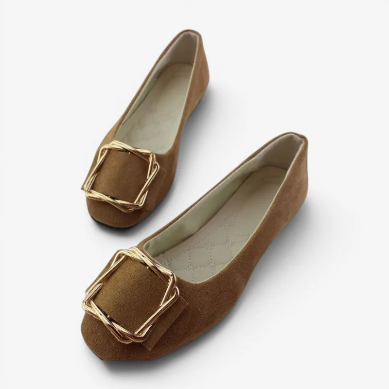 Chaussures plates pour femme avec boucle décorative - Image 10