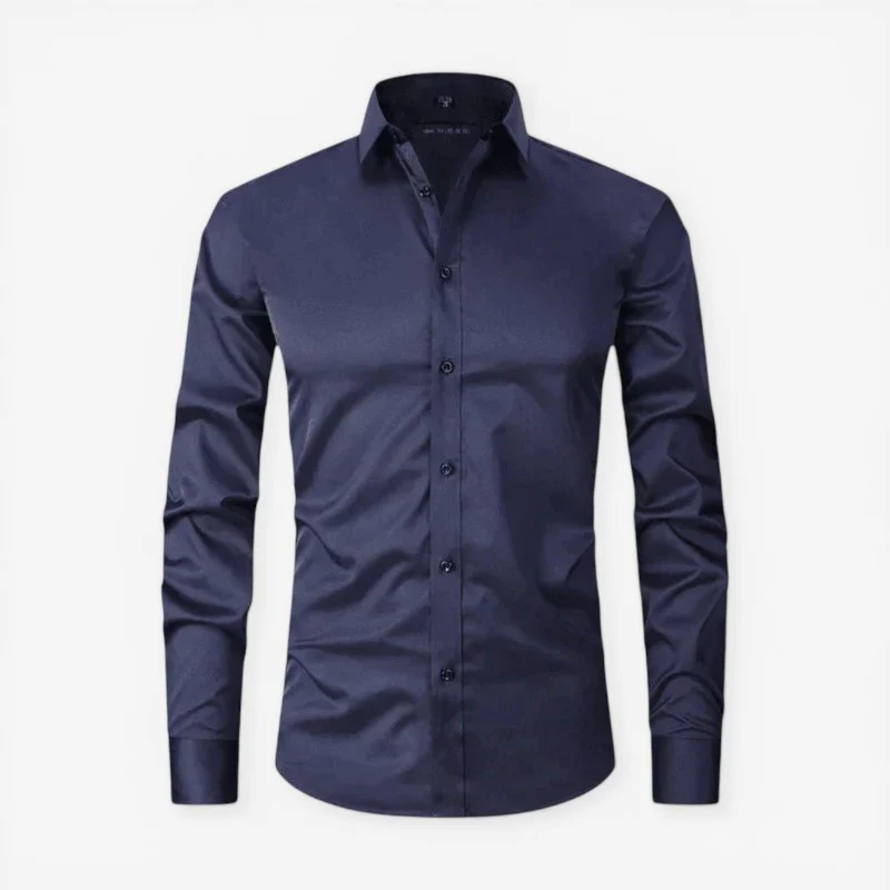 Chemise slim manches longues pour hommes - Image 4