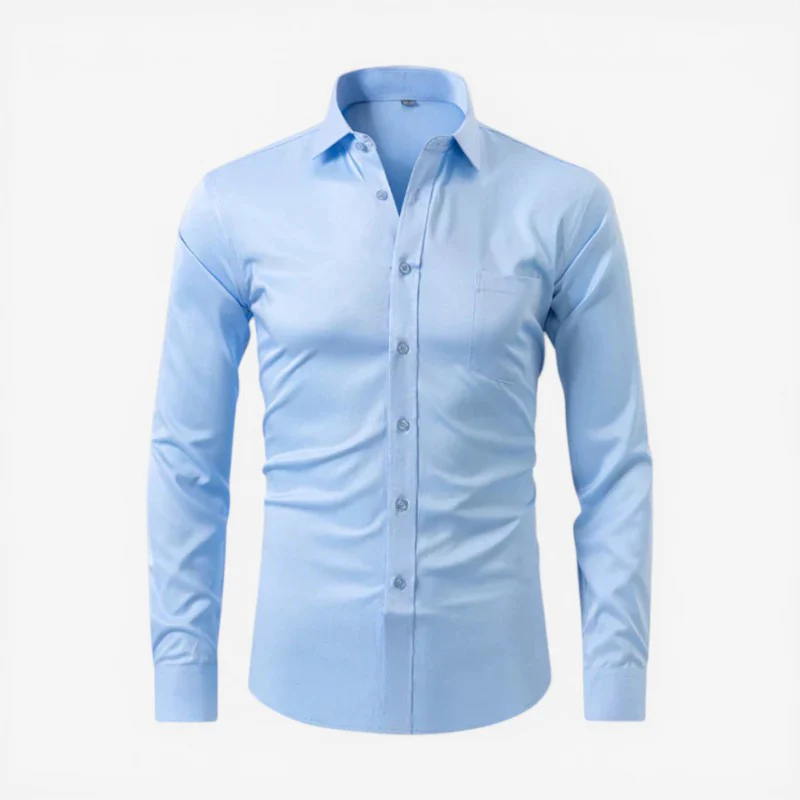Chemise slim manches longues pour hommes - Image 5