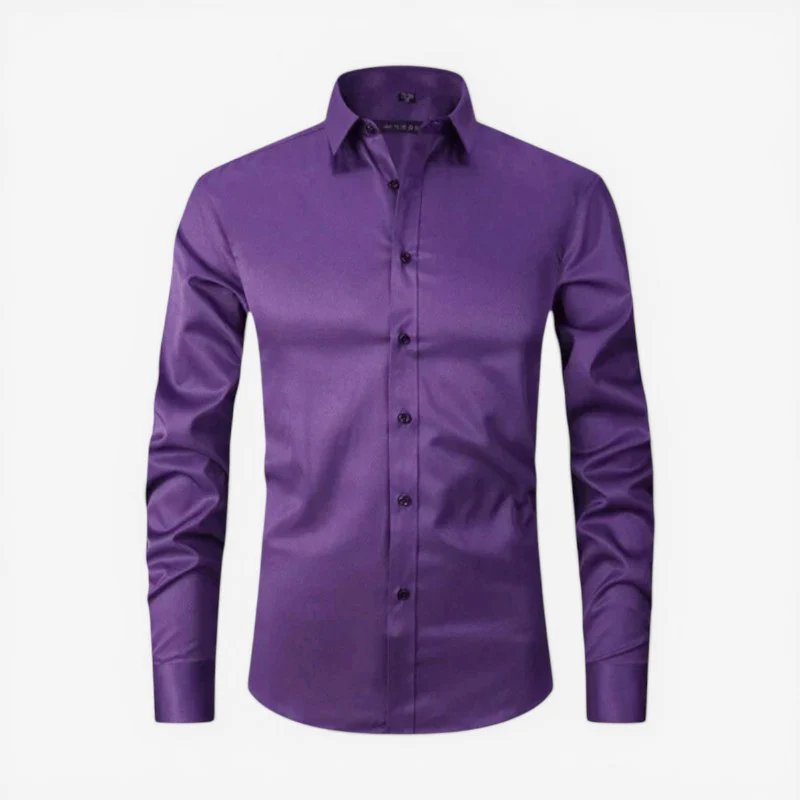 Chemise slim manches longues pour hommes - Image 6