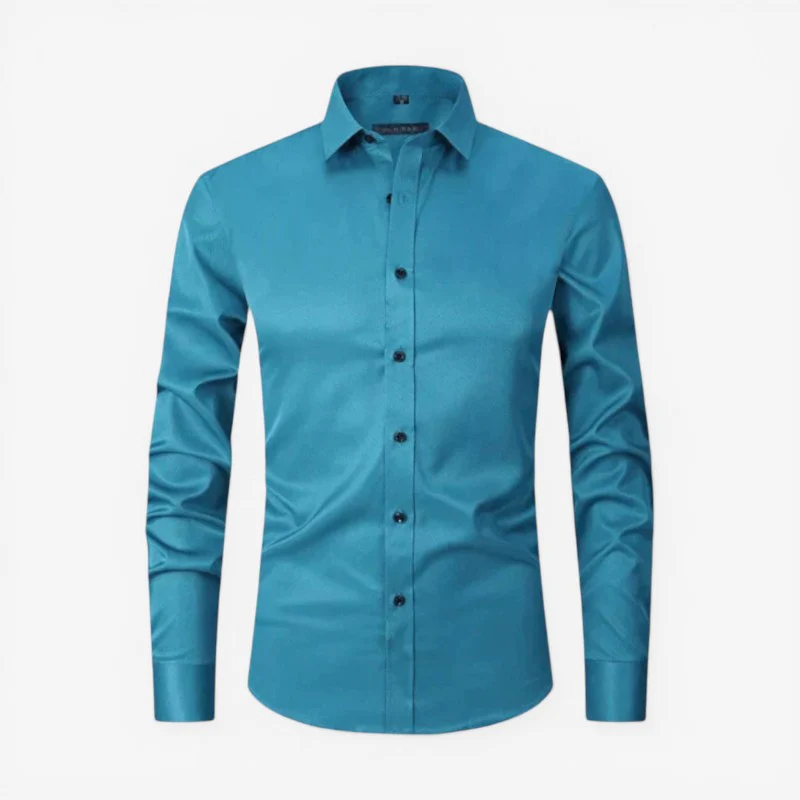 Chemise slim manches longues pour hommes - Image 7