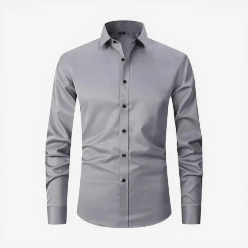 Chemise slim manches longues pour hommes - Image 8