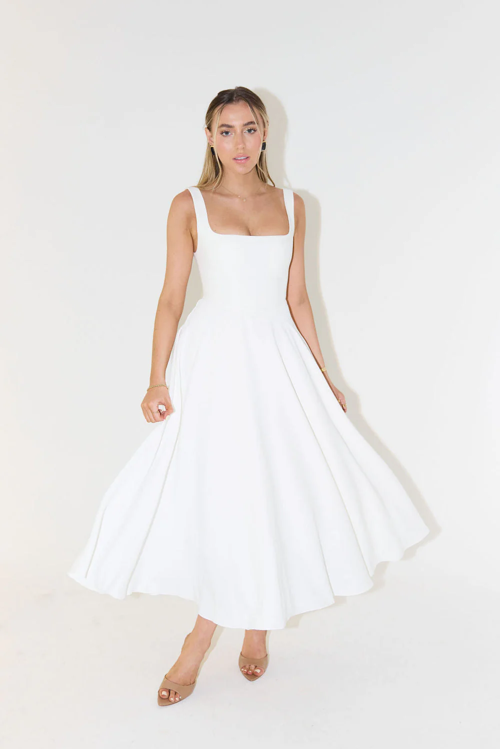 Robe Midi Sans Manches