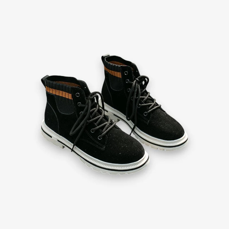 Bottines à lacets femme semelle antidérapante